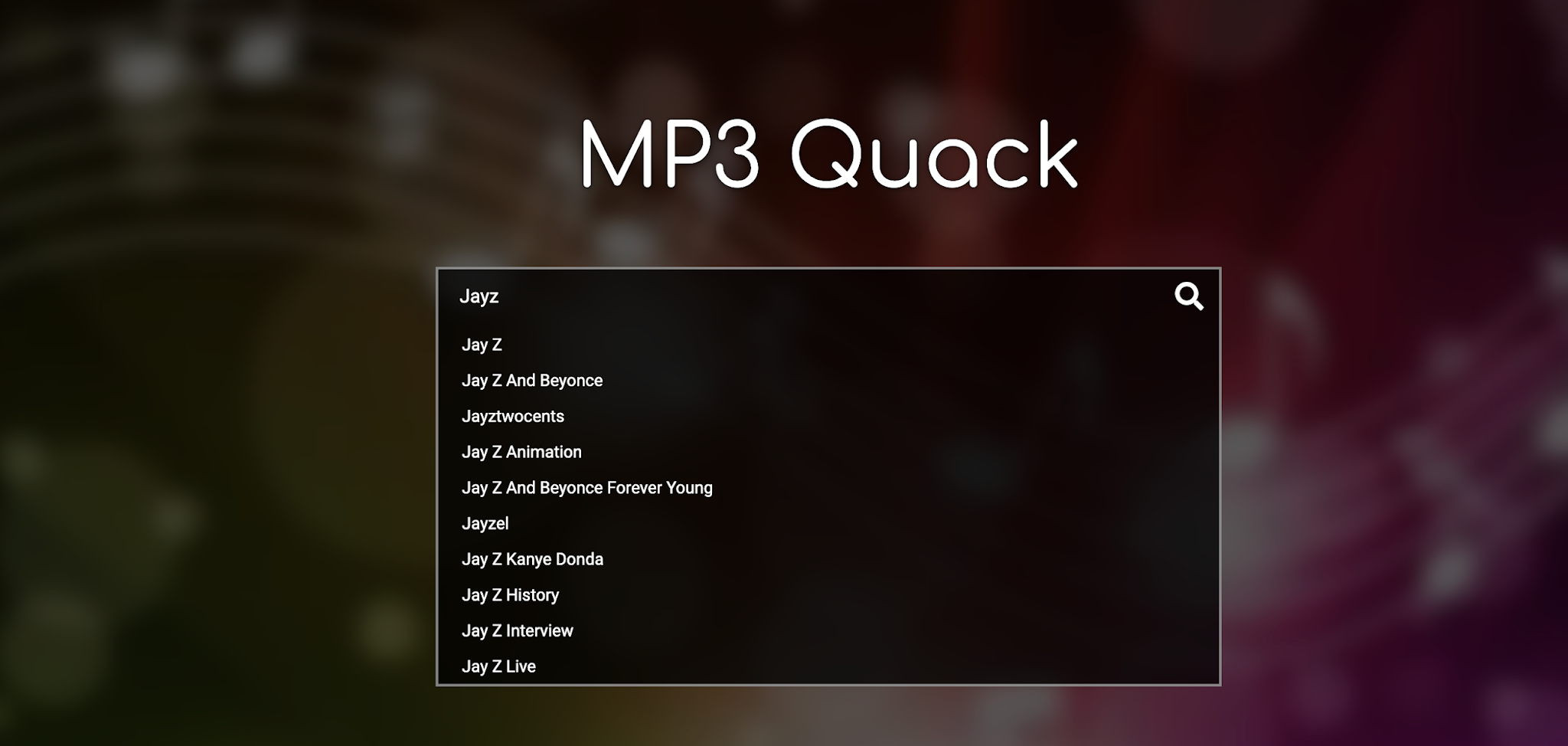 MP3 Quack Search