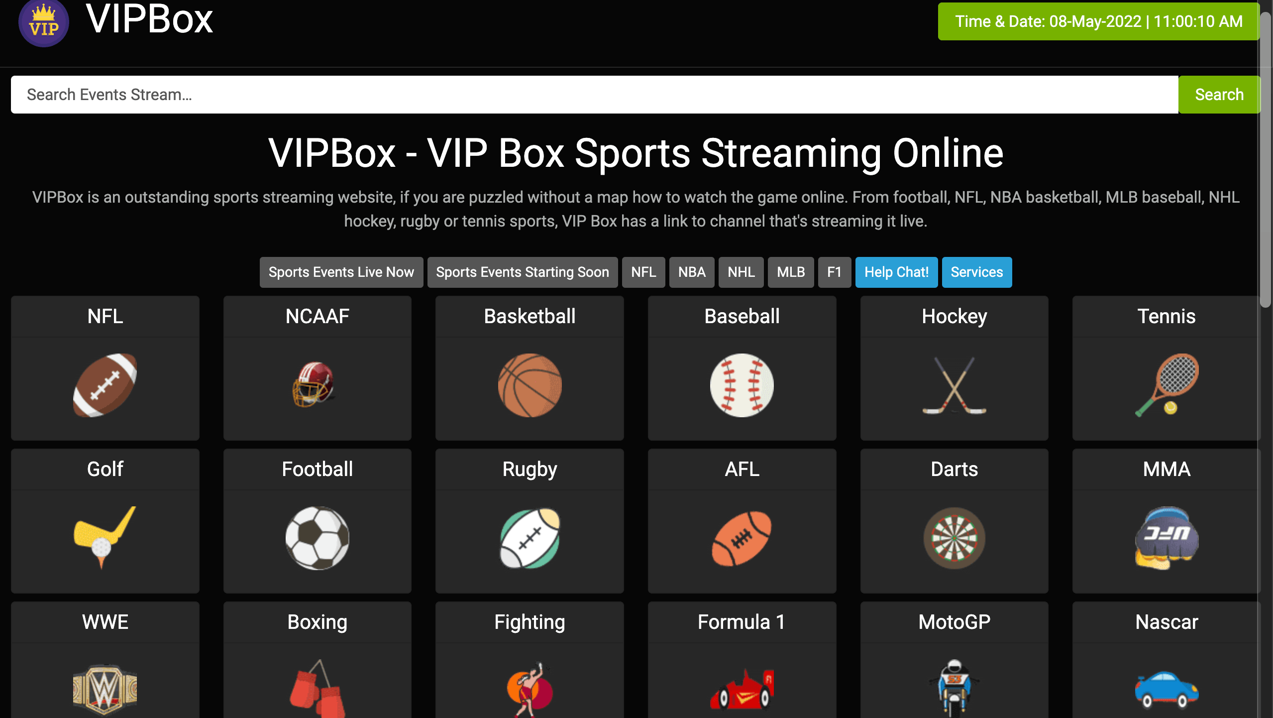 VIPBox - VIP Box Sports Streaming Online
