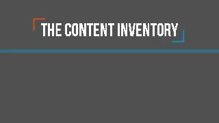 Content Inventory Analysis