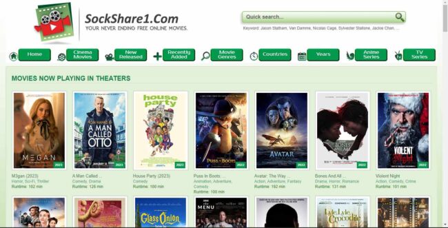 SockShare1 site like MoviesFlix alternatives